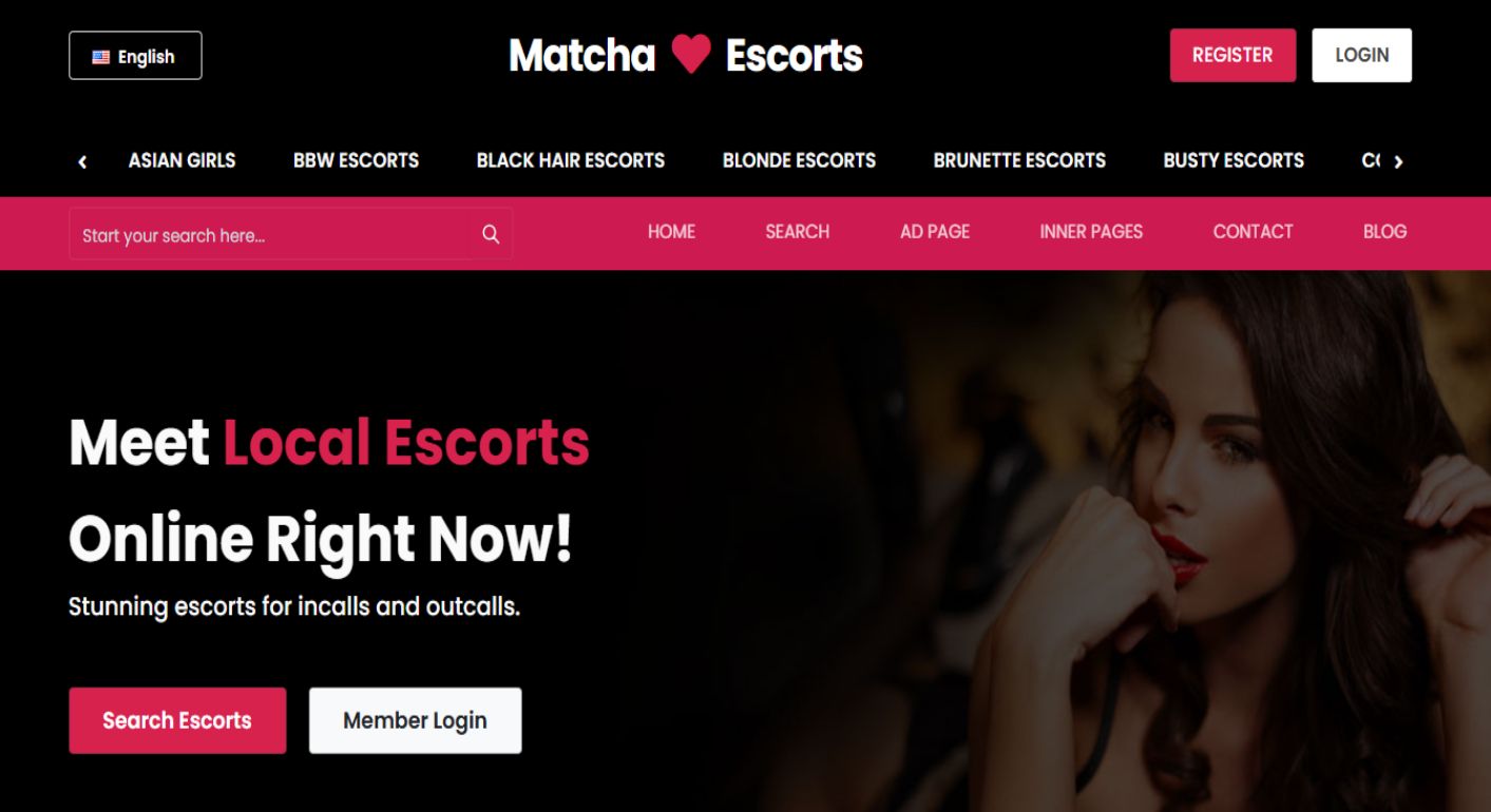 Escort Website Design